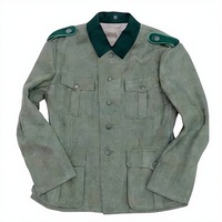 Tunique d'hiver à double boutonnage pour homme, uniforme allemand de la Seconde Guerre mondiale, mélange de laine, manches longues, vintage, imperméable, coupe-vent, réversible