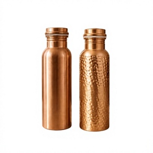 Bouteille d'eau en cuivre avec logo personnalisé, fabricant en gros, qualité d'exportation - Product Image 1