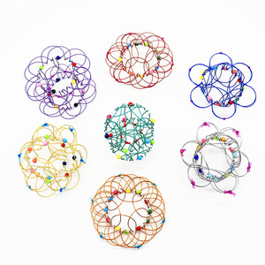 Panier à fleurs en fil métallique flexible, jouet artisanal, boucles magiques, jouet anti-anxiété, panier à fleurs mandala - Product Image 4