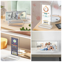 Cadre d'affichage unique pour billets de banque américains Étui en acrylique moderne pour porte-monnaie en plastique pour dalle de billets de banque américains