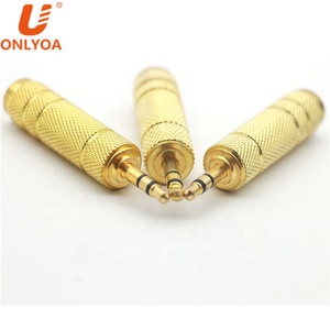 Enchufe hembra de 6,5mm chapado en oro a enchufe de 3,5mm adaptador de Audio de micrófono estéreo macho para REPRODUCTOR DE <span class=keywords><strong>MP3</strong></span> y convertidor de auriculares de micrófono - Product Image 2