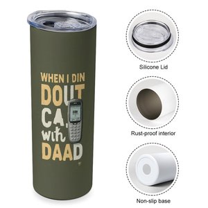 Custom Pattern Straight Car Tumbler 20oz Double Wall Stainless Steel <b>Insulated</b> Leakproof <b>Cup</b> - Product Image 3