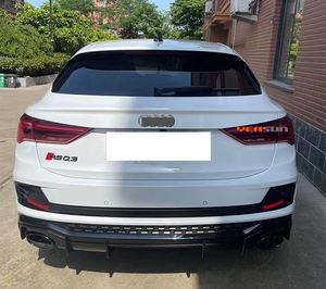 Diffusore Posteriore Stile RSQ3 per Audi <span class=keywords><strong>Q3</strong></span> Facelift Labbro Diffusore Posteriore RSQ3 con Terminali di Scarico 2021 - Product Image 4