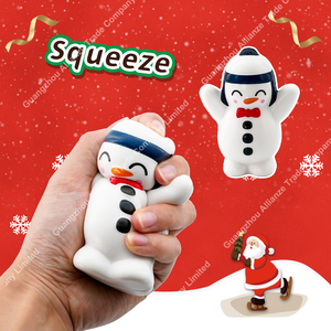 Juguete Antiestrés de Espuma PU Suave de Rebote Lento con Forma de Árbol, Muñeco de Nieve y Reno, Temática Navideña, Regalo Decorativo para las Fiestas - Product Image 5