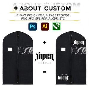 Bolsa para Ropa Personalizada con Impresión de Logotipo, Bolsa Protectora de Tela No Tejida para Bolsos, Funda Plegable para Trajes, con Logotipo Personalizado - Product Image 2