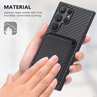 Utilisé pour Samsung S25 Ultra Luxury Phone case Convient pour Samsung S25 Ultra Plus Matte Leather Card Slot Protective Cover