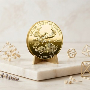 Pièce de monnaie européenne personnalisée, design <span class=keywords><strong>Aigle</strong></span> américain moderne, en zinc électroplaqué, finition mate en relief, 1 oz, 2018, cadeau de haute qualité - Product Image 3
