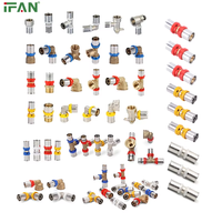 Raccords multicouches en laiton pour tuyaux PEX IFAN Factory U TH 16-63mm, raccords à sertir en laiton pour tubes multicouches