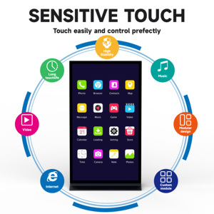 จอแสดงผลดิจิทัลแบบตั้งพื้นแนวตั้งขนาด 75 นิ้ว LCD 4K เต็มจอ พร้อมหน้าจอสัมผัสในตัว ระบบจัดการเนื้อหา (CMS) สำหรับห้างสรรพสินค้า - Product Image 4