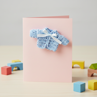 Mini-cadeaux modernes pour baby shower, vêtements pour bébé au crochet, 100% coton, cadeaux pour bébé pour la décoration de baby shower