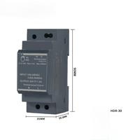 Alimentation industrielle LED sur rail DIN haute performance AC-DC 15W-150W AC110V-220V DC5V/12V/24V Série HDR