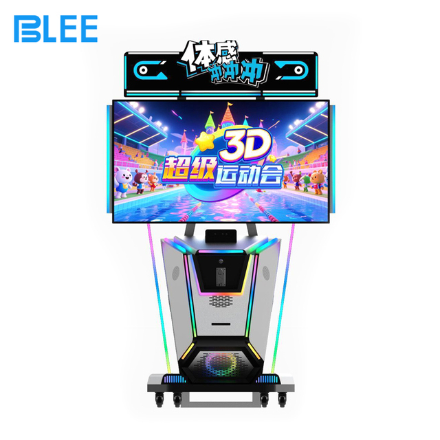 Motion Sensor Arcade Game Machine 3D Somatosensory Sports Console Body Interactive Gaming Cabinet for Kids Indoor Playground