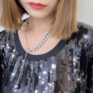 Robe à paillettes noire et blanche pour femmes, équipe de <span class=keywords><strong>basket</strong></span> de San Antonio - Product Image 6