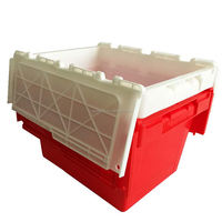 Bacs de rangement pliables et empilables en plastique robuste de 65 L pour déménagement