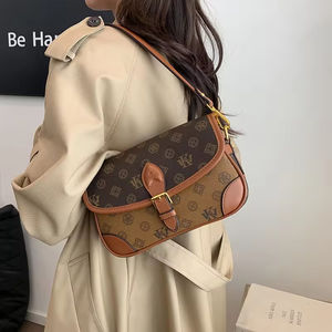 Sac à main décontracté de luxe de haute qualité, de marque de créateur, à bandoulière unique, en cuir PU imperméable, à fermeture ouverte, portable, sac à bandoulière - Product Image 4