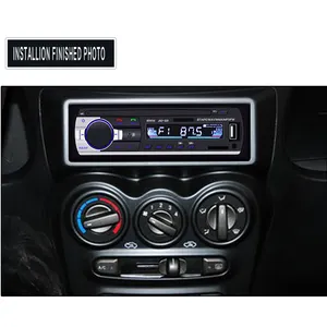 BT Autoradio araba Stereo radyo FM Aux girişi alıcı SD USB 12V In-dash 1 din araba MP3 multimedya oynatıcı