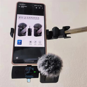F11 F15 Wireless Microphone Connector 3 in 1 Hands Free <strong>Reporting</strong> Wireless Lapel Microphone For Mobile Phone <strong>Street</strong> Interview - Product Image 6
