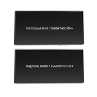 8K @ 60Hz 2 ports HDMI 2.1 commutateur KVM 2 ports clé chaude EDID HDCP 2.2 HDMI commutateur KVM prise en charge clavier souris Scanner imprimante