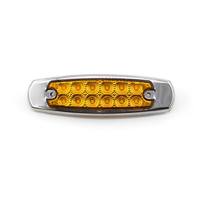 Feux latéraux de camion LED universels de forme ovale 12V/24V, feux d'avertissement bleus, feux de gabarit ambre pour camion, feux de gabarit rouges, feux de remorque