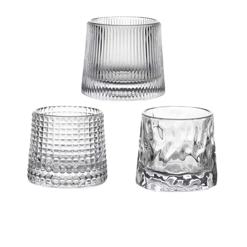 8 Shake Glass Luxury Glass Cup Espresso Cups Glass Creative Rotating Tumbler Cup