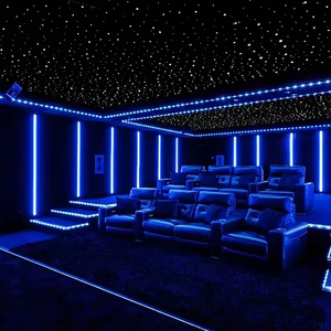 Plafonniers de <span class=keywords><strong>cinéma</strong></span> maison à fibre optique, panneaux de plafond étoilés avec étoile filante multicolore - Product Image 1
