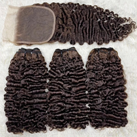 Extensiones de Cabello Humano Virgen Remy Rizado Birmano Ombre DD SDD, Paquete de Cabello Humano de Vietnam