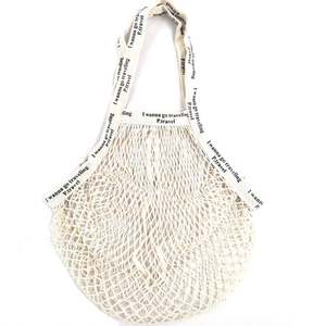 Marché cuisine épicerie réutilisable shopping légumes produire lavable écologique Jr fourre-tout coton bio maille sacs fruits filet sac - Product Image 1