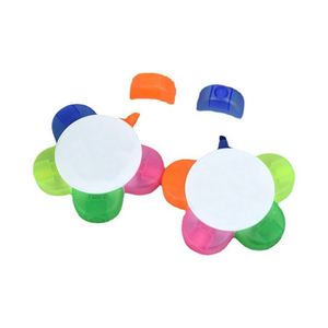 Marcadores de Texto Blancos en Forma de Pétalo para Niños, 5 Colores, Gran Venta 2026 - Product Image 1