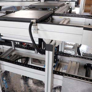 Toshine Durable PVC Flexible Turning Pallet Conveyor System 20m/min Speed Conveying Solution for 3C Electronics Production - Product Image 3
