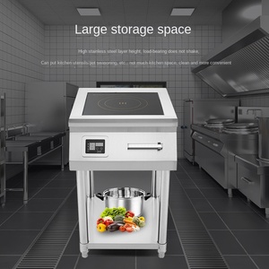Cocina de Inducción Portátil Comercial de Acero Inoxidable de Alta Potencia de 2000 W, Control Táctil, 2 Quemadores, 24 Pulgadas, Impermeable - Product Image 4
