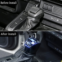 Poignée de levier de vitesses LED en cristal Yifeng K9 pour Land Cruiser Prado LC250 2024-2026, kit d'éclairage ambiant multicolore Plug & Play