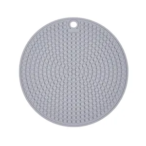 Silicone Anti scalding trivet mat Silicone heat resistant Potholder trivet mat silicone kitchen mat for hot pans