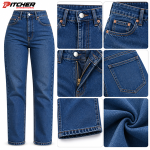 Jeans en denim pour femme style boyfriend, effet usé, pour marques de mode, fabrication sous marque privée, faible MOQ - Product Image 6