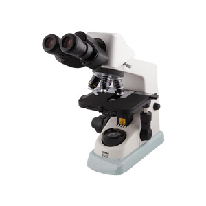 La escuela de medicina utiliza un microscopio biológico Nikon e100 binocular de alta resolución para observar muestras de bacterias y microbios. - Product Image 2