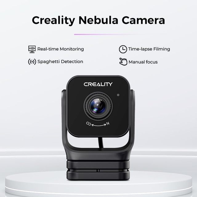 Creality Nebula Camera 3D Printer WiFi Remote Monitoring Time Lapse Night Vision for Sonic Pad/Ender-3 V3 KE/CR-10 SE/HALOT-MAGE