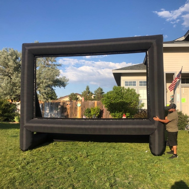 Customized Inflatable Screen Outdoor Theater Projector Screen Inflatable Cinema Movie Screen