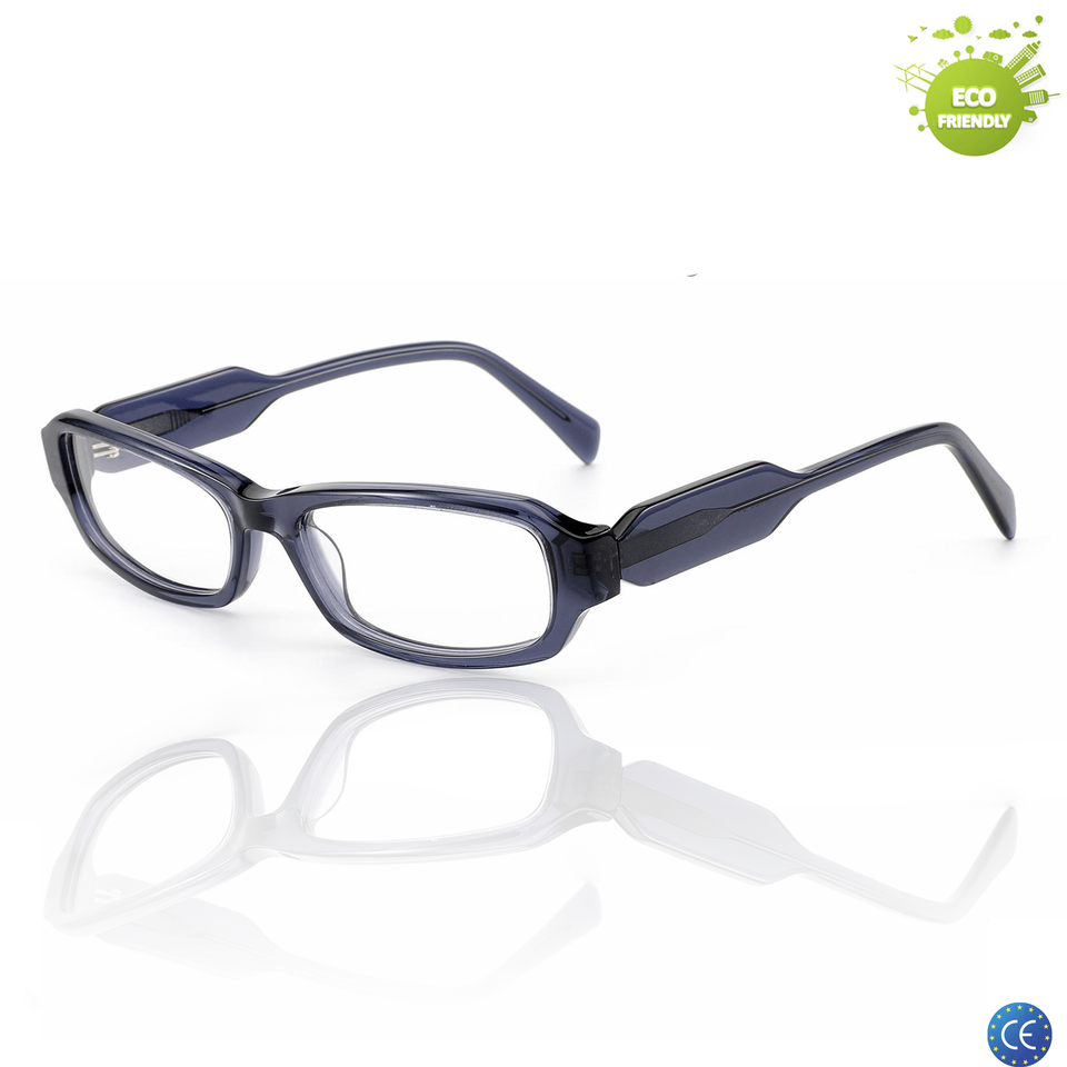 Rectangular Eyeglasses Frame Example Image Oversized Acetate Eyeglass Frames Rectangle Full Rim Unisex Spectacle ...