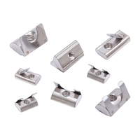 Écrou à fente en T en acier au carbone de grade 4.8 M3 M4 M5 M6 M8, écrou coulissant pour profilés d'extrusion en aluminium des séries 20 30 40 45