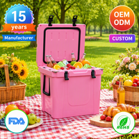 Glacière isotherme rotomoulée 33QT, portable, étanche, pour le stockage de glace sèche, idéale pour le camping et la pêche
