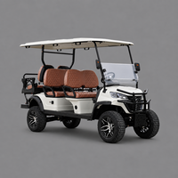 Voiturette de golf électrique de luxe UCB-DH-14 à 6 places, chariot de golf haut de gamme pour les hôtels, les centres de villégiature et le transport de loisirs