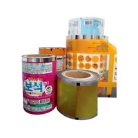 Film en rouleau laminé personnalisé en aluminium, PET de qualité alimentaire, LDPE, BOPP pour l'emballage de chips et de gelées, thermoscellable en PET