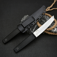 Couteau de poche en acier inoxydable personnalisable OEM pour la chasse et la survie, avec étui