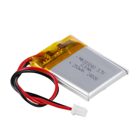 Grosir Baterai Lithium Polymer Isi Ulang Li-Po 303040 3.7V 250mAh 300mAh 500-Cycle -20C 60C untuk Earphone Bluetooth Pintar