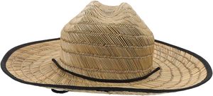 Sombreros de Paja de Guardavidas con Protección Solar para Verano, Sombreros de Paja Naturales con Parche de Logotipo Personalizado, Sombreros de Paja para Surf, Safari, Playa, Panamá - Product Image 5