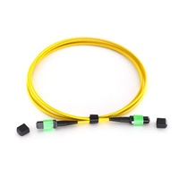 MPO untuk MPO MPO/APC MPO/UPC 8 Core 12 Core 16core OS2 kabel Patch serat optik Mpo Mtp kabel Patch Om4 Mpo Wanita kabel perca
