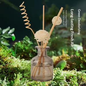 زجاجة عطر زجاجية للعلاج بالروائح وناشر عطري بالقصب للديكور المنزلي وللفنادق - Product Image 2