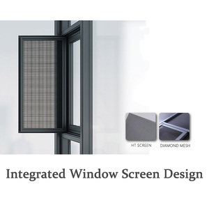 110 loạt cửa sổ Hợp kim nhôm chống bão cửa sổ cách âm độ nét cao Tích hợp màn hình cửa sổ nhiệt - Product Image 5