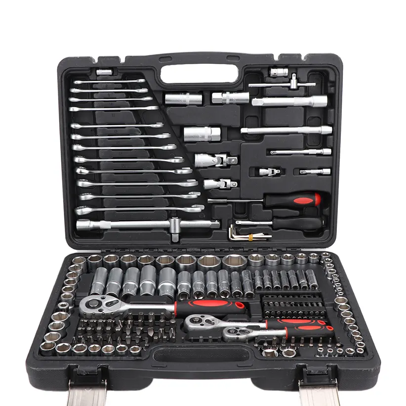 סט ברגים ratchet מקצועי 216 pcs שרוול להגדיר אוטומטי תיקון כלי מפתח ברגים עבור מכונית