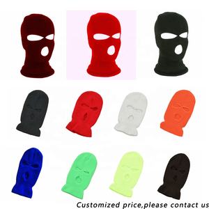 Masque de ski avec 3 trous, balaclava en <span class=keywords><strong>crochet</strong></span>, mode personnalisée, bonnet chaud en tricot pour adulte, pour l'extérieur - Product Image 2