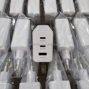 Nouvel adaptateur USB-C T6530 Cube chargeur mural <span class=keywords><strong>Trio</strong></span> <span class=keywords><strong>65W</strong></span> PD adaptateur secteur Type C adaptateur chargeur Super rapide pour <span class=keywords><strong>Samsung</strong></span> Galaxy S24 S23 - Product Image 3